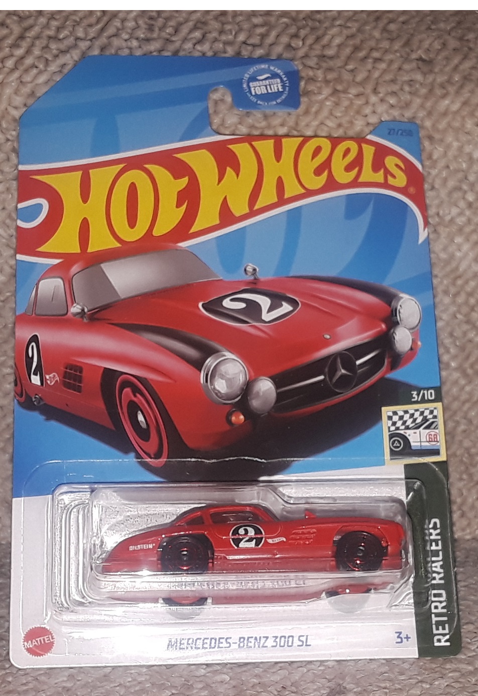 Hot wheels Mercedes Benz 300 SL Retro Racers Red